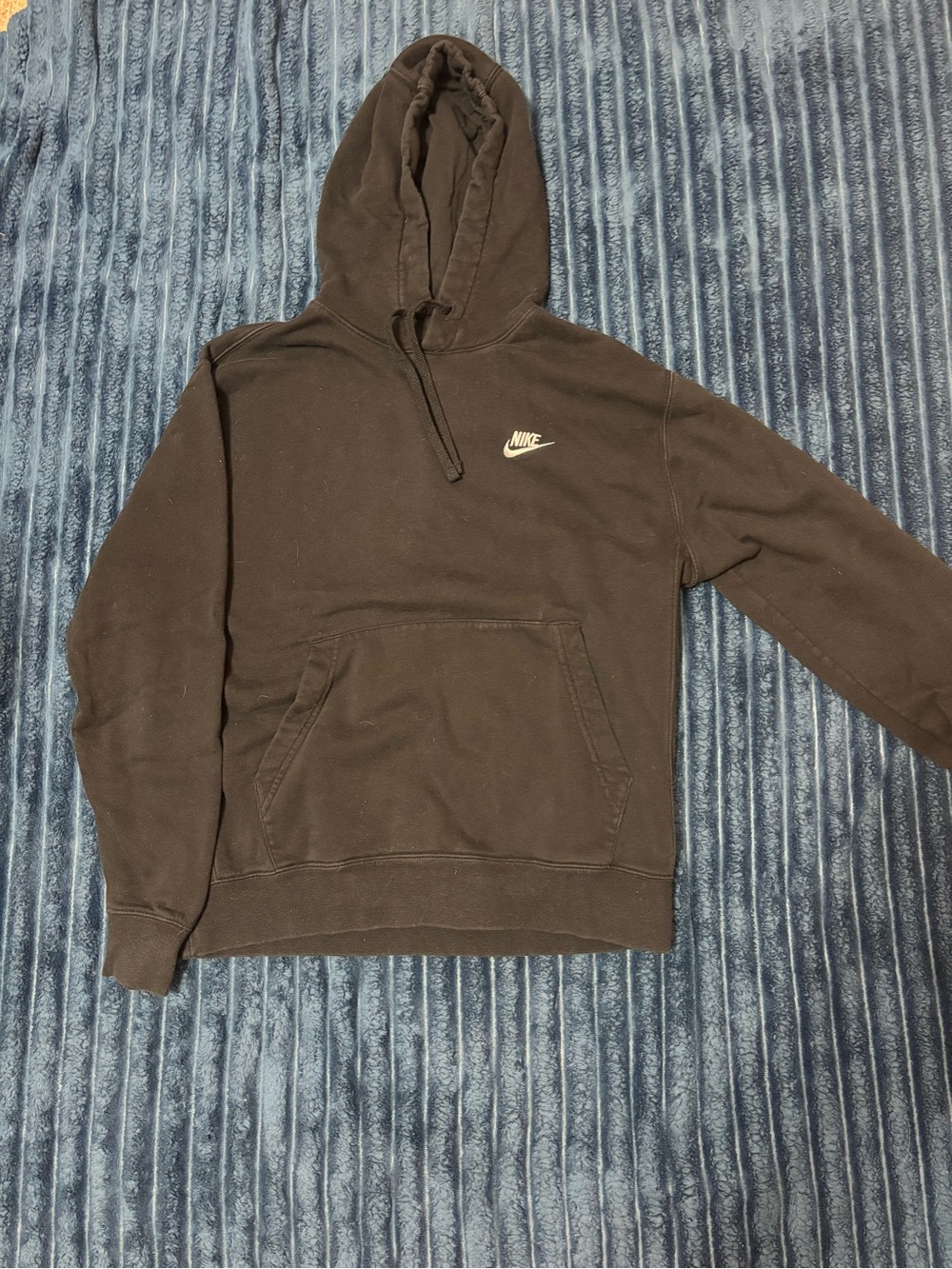 Nike Brown Pullover Hoodie with White Swoosh